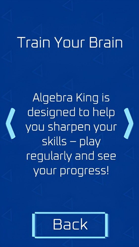 Algebra King - Help menu
