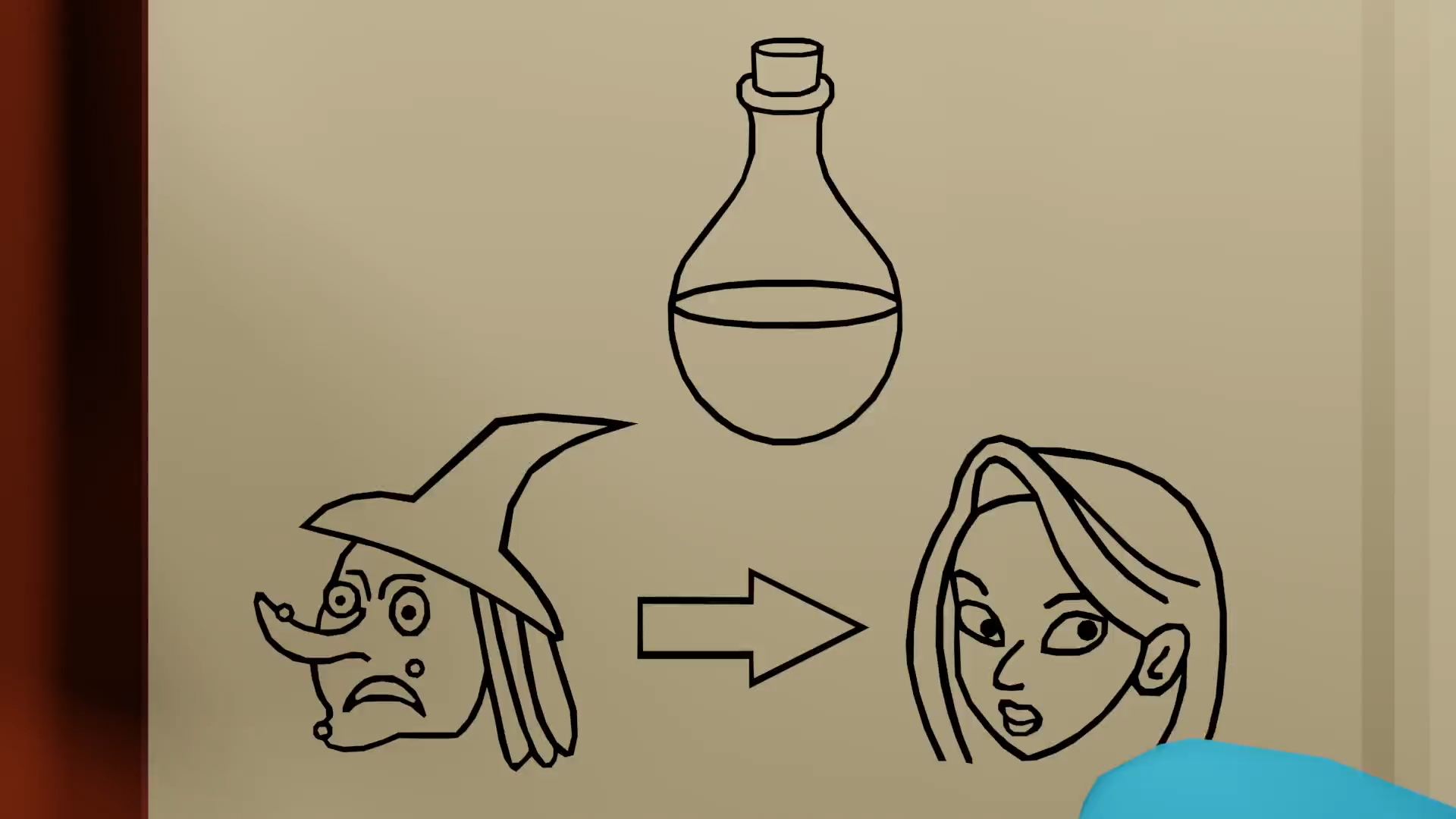 Ugly Witch - Process of making the potion