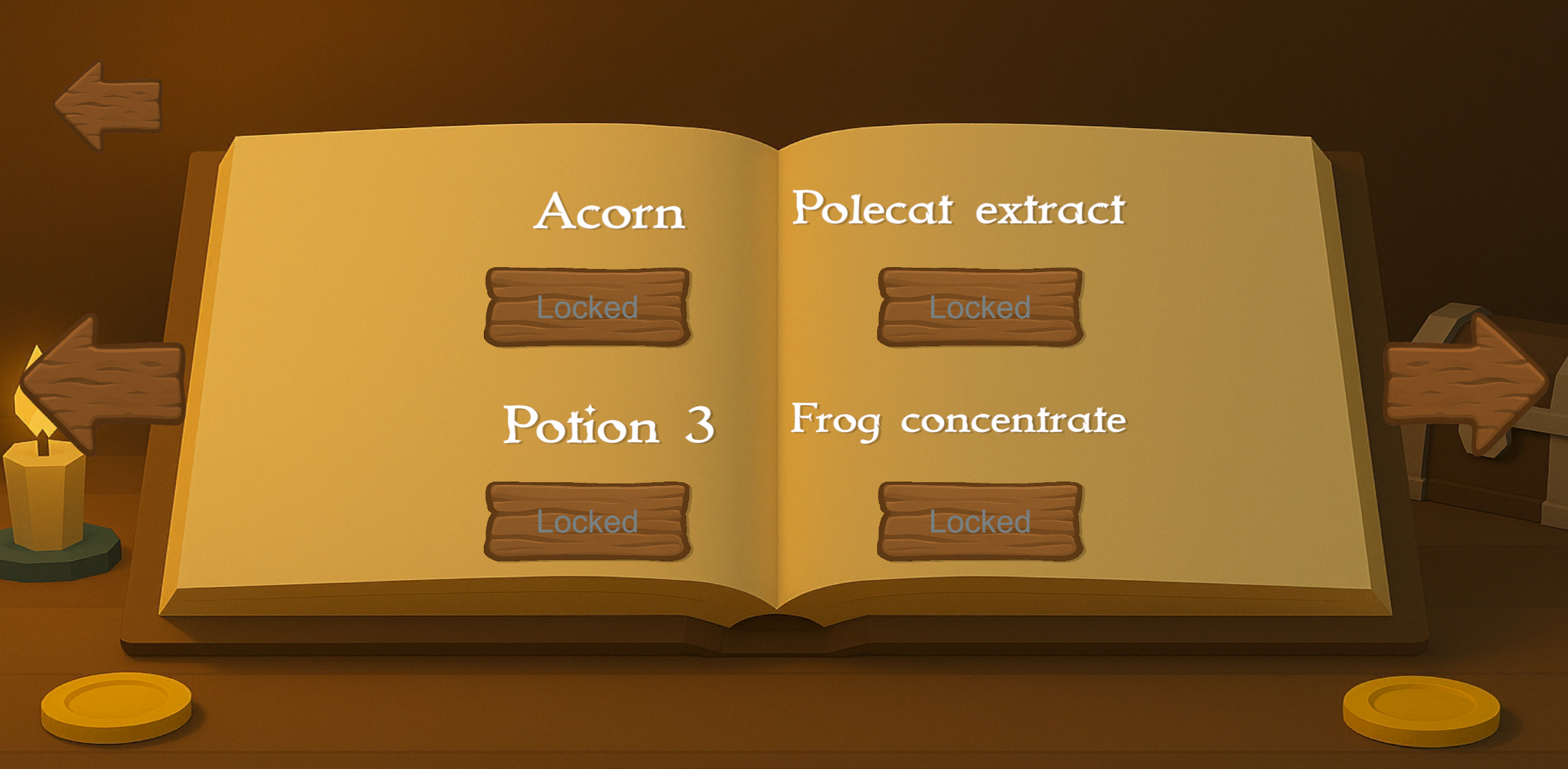 Ugly Witch - Overview of the levels